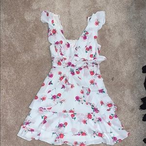Express white floral dress